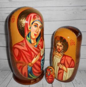 Our Lady of Iversk 5-set nesting Doll Babooshki s