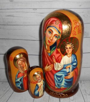 Our Lady of Iversk 5-set nesting Doll Babooshki s
