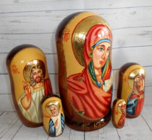 Our Lady of Kazan 5-set nesting Doll Babooshki s