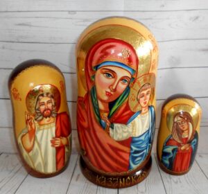 Our Lady of Kazan 5-set nesting Doll Babooshki s