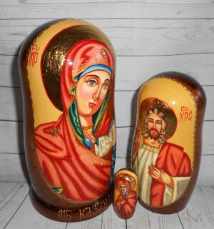Our Lady of Kazan 5-set nesting Doll Babooshki s
