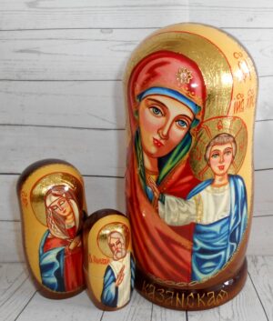 Our Lady of Kazan 5-set nesting Doll Babooshki s
