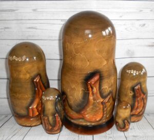 Our Lady of Vladimir 5-set nesting Doll Babooshki s
