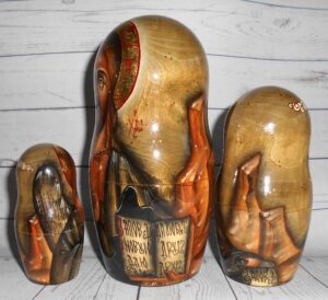 Our Lady of Vladimir 5-set nesting Doll Babooshki s