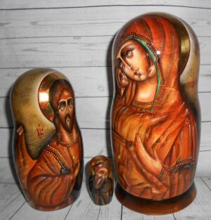 Our Lady of Vladimir 5-set nesting Doll Babooshki s