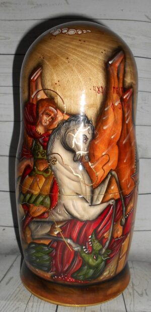 Our Lady of Don and St George 7-set nesting Doll Babooshki s