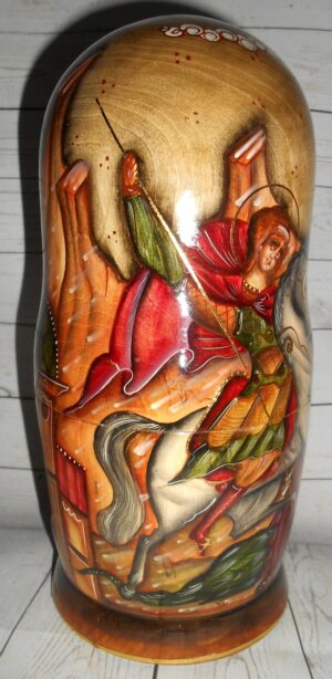 Our Lady of Don and St George 7-set nesting Doll Babooshki s