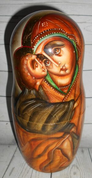 Our Lady of Don and St George 7-set nesting Doll Babooshki s
