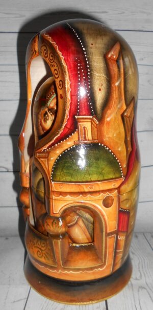Our Lady of Don and St George 7-set nesting Doll Babooshki s