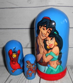 Aladdin Jasmin small nesting Doll Babooshki s