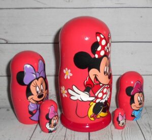 Minnie Mouse nesting Doll Babooshki s