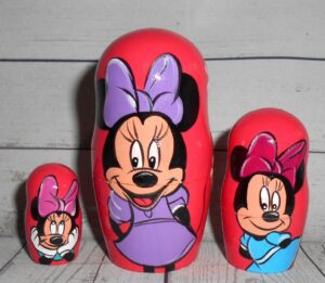 Minnie Mouse nesting Doll Babooshki s