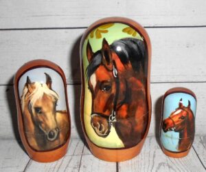 Running Horsy small nesting Doll Babooshki s