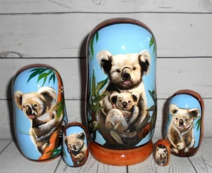 Koala small babushkaBabushka Matryoshka nesting Doll  Babooshki Babushkas