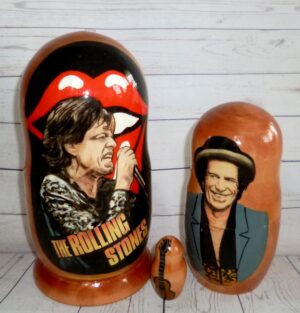 Rolling Stones 4-set nesting Doll Babooshki s