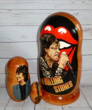 Rolling Stones 4-set nesting Doll Babooshki s