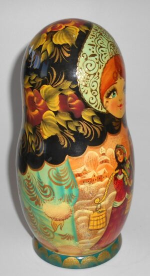 Date by the Well Large korobnick nesting Doll Babooshki s