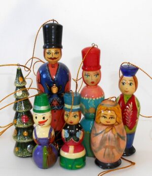 Angel & kids Large korobnick nesting Doll Babooshki s
