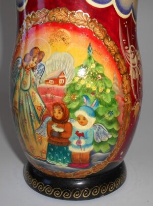 Angel & kids Large korobnick nesting Doll Babooshki s