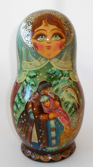 Father Frost Fairy Tale Large korobnick nesting Doll Babooshki s