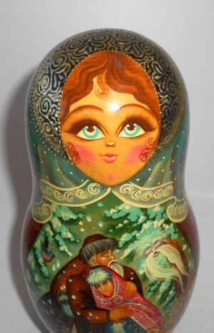 Father Frost Fairy Tale Large korobnick nesting Doll Babooshki s