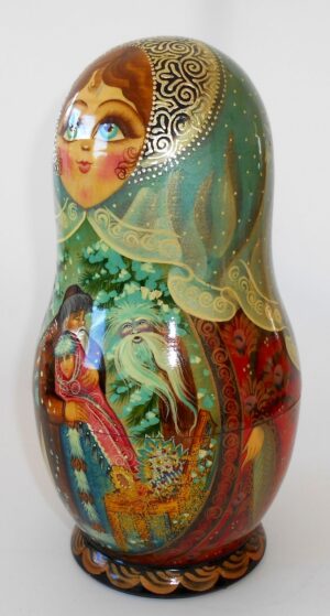 Father Frost Fairy Tale Large korobnick nesting Doll Babooshki s