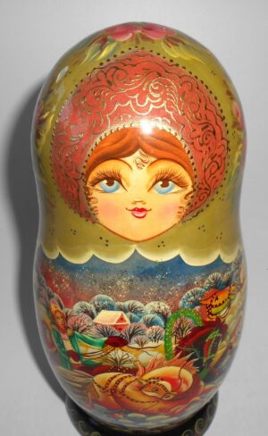Troyka Large korobnick nesting Doll Babooshki s