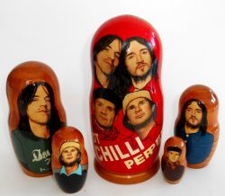 Red Hot Chilly Peppers Babushka Matryoshka nesting Doll Babooshki Babushkas