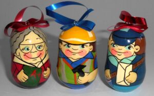 Christmas décor seven trades 7-set nesting Doll Babooshki s BOX SET