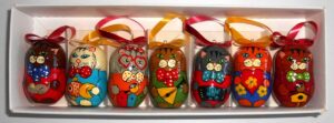 Christmas décor funny animals 7-set Babushka Matryoshka nesting Doll Babooshki Babushkas BOX SET