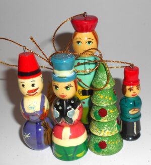 Girl with snowman korobnick MEDIUM nesting Doll Babooshki s