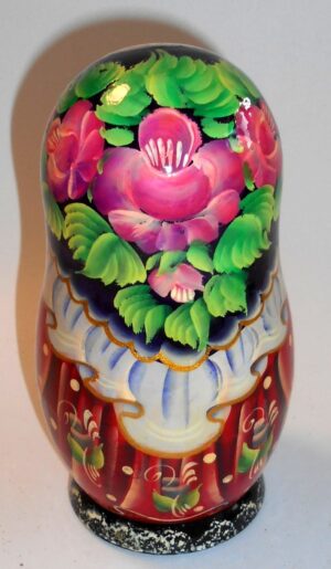 Girl with snowman korobnick MEDIUM nesting Doll Babooshki s