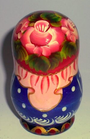 Girl with sleigh bear korobnick small nesting Doll Babooshki s