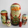 Santa big beard Babushka Matryoshka nesting Doll Babooshki Babushkas