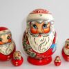 Santa fatty with tree small nesting Doll Babooshki s