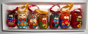 Christmas décor funny Cats 7-set Babushka Matryoshka nesting Doll Babooshki Babushkas BOX SET