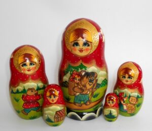 Massha and the Bear Babushka Matryoshka nesting Doll Babooshki Babushkas