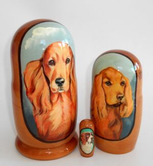 Setter Doggy nesting Doll Babooshki s