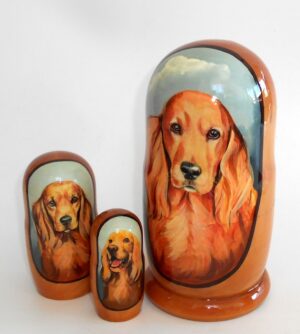 Setter Doggy nesting Doll Babooshki s