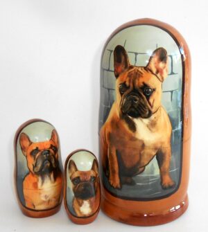 Bulldog nesting Doll Babooshki s