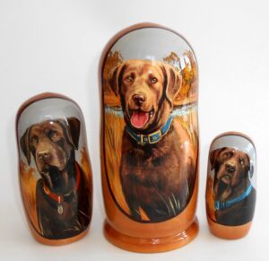 Pointer doggy nesting Doll Babooshki s