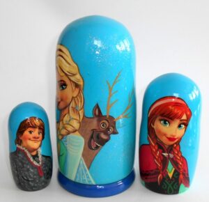 Frozen with Sven nesting Doll Babooshki s