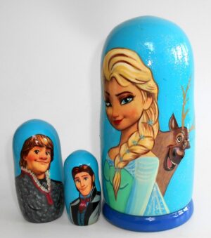 Frozen with Sven nesting Doll Babooshki s