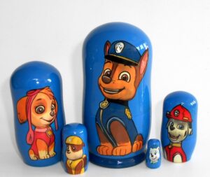 PAW Patrol small Babushka matryoshka nesting Doll Babooshki Babushkas