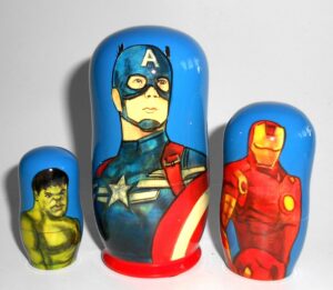 Captain America small nesting Doll Babooshki s