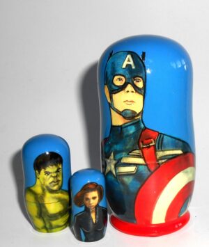 Captain America small nesting Doll Babooshki s
