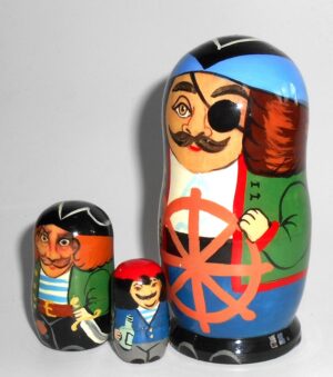 Pirates small nesting doll Babooshki s