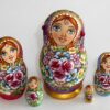 Kira violet dress small Babushka Matryoshka nesting Doll Babooshki Babushkas