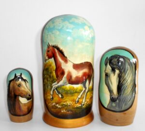 Horsy horse nesting Doll Babooshki s