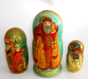 The Tale of Tsar Saltan double sided 10-set nesting Doll Babooshki s
